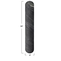 Hello Honey® 24" Black Oval Marble Serving Board
