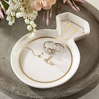 Kate Aspen White Diamond Ring Trinket Dish