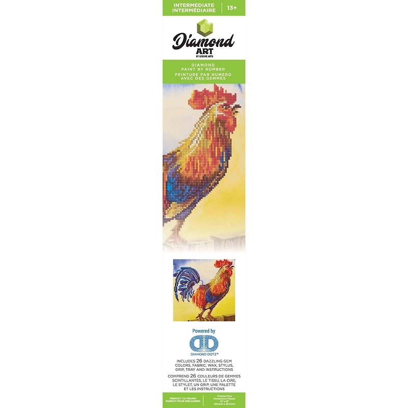 Diamond Art Intermediate Rooster Kit