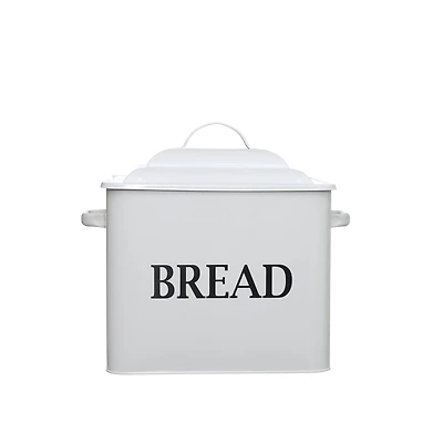 12.5" White Metal Bread Box by Ashland®