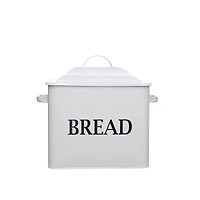 12.5" White Metal Bread Box by Ashland®