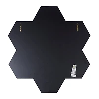 41" Silver Glass Glam Hexagon Wall Mirror