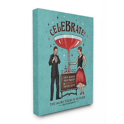 Stupell Industries Celebrate Canvas Wall Art