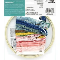 Leisure Arts® 6" Pink Poppies Embroidery Kit