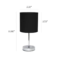 Simple Designs Chrome Mini Table Lamp