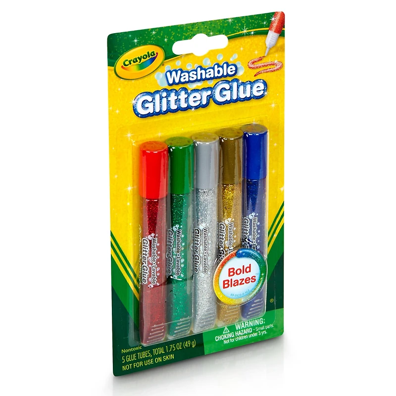 Crayola® Bold Washable Glitter Glue, 6 Packs of 5
