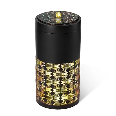 Glitzhome® 24" Metal LED Cutout Pattern Outdoor Fountain