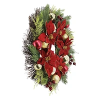 24" Poinsettia Wreath by Ashland®