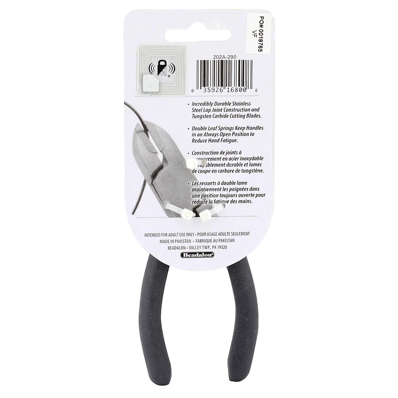Beadalon® Professional Series Tungsten Carbide Jaw Hard Wire Semi-Flush Cutter