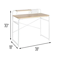 Honey Can Do White Home Office Computer Desk