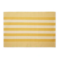 DII® Cabana Stripe Handwoven Recycled Yarn Rug