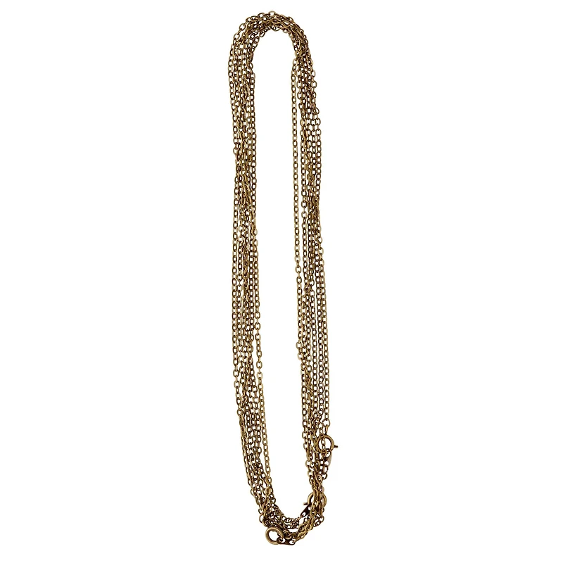 12 Packs: 3 ct. (36 total) 30" Oxidized Brass Flat Oval Chain Necklaces by Bead Landing™