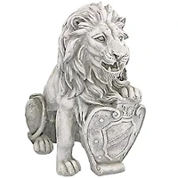 Design Toscano 17" Left Paw Up Roaring Beasts of Castello di Rocca Lion Sentinel Statue