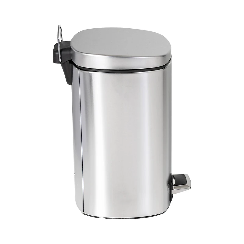 Honey Can Do 12-Liter Stainless Steel Step Trash Can