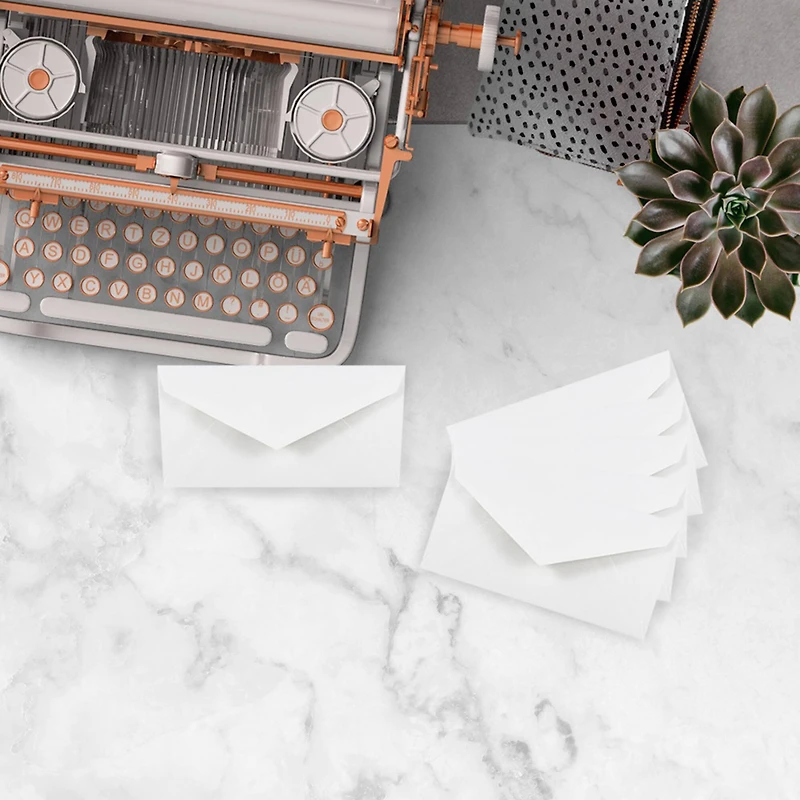 JAM Paper 3.875" x 7.5" White Monarch Commercial Envelopes