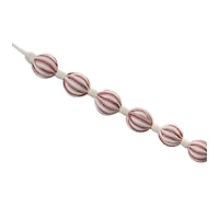 5.5ft. Red & Ivory Fabric Ball String Garlands, 2ct.