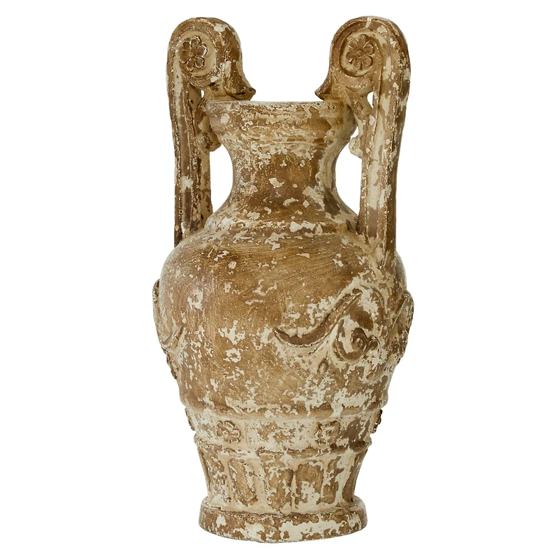 Light Brown Resin Farmhouse Vase, 22" x 11" x 11"