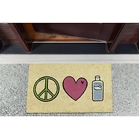 DII® Peace, Love, Hand Sanitizer Doormat