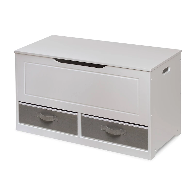 Badger Basket White Up & Down Toy & Storage Bench