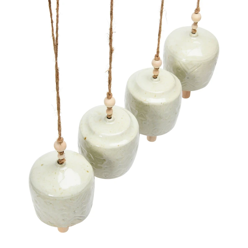 Hello Honey® Stoneware Bell with Reactive Glaze Set