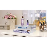 Sorbus Acrylic Cosmetic Organizer with 2 Rectangular Drawers