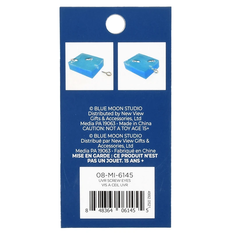 Blue Moon Studio™ UV Resin Craft Screw Eyes