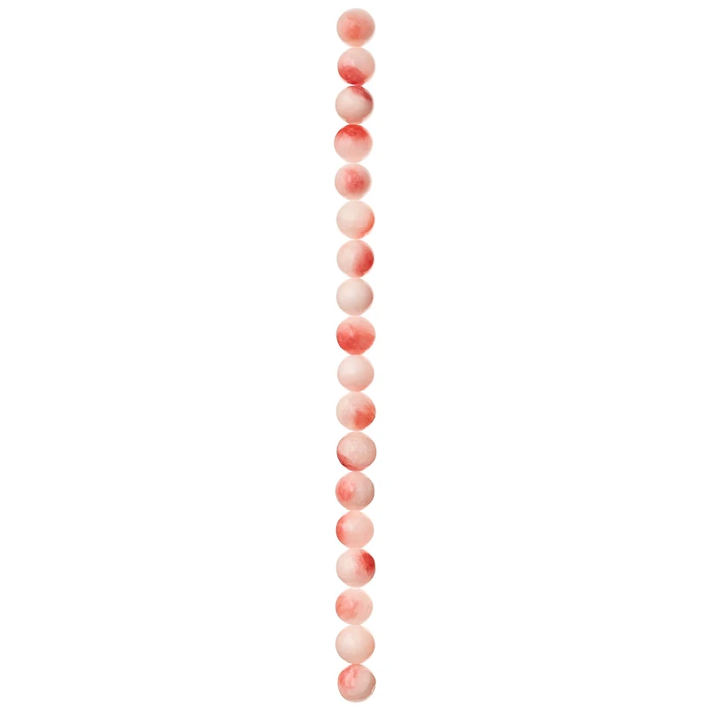 Light Pink Round Stone Beads, 10mm by Bead Landing™