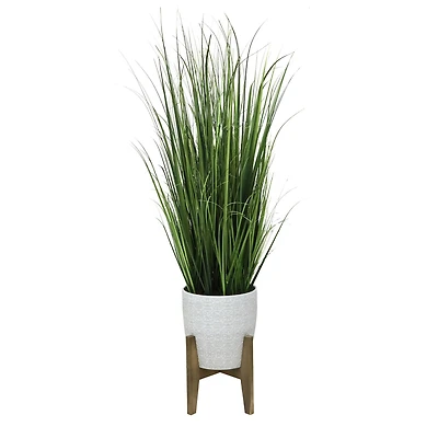 Flora Bunda® 50" Onion Grass In 10" Catheral Ceramic Pot On Stand