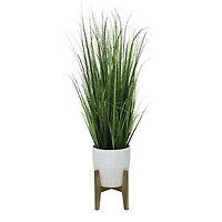 Flora Bunda® 50" Onion Grass In 10" Catheral Ceramic Pot On Stand