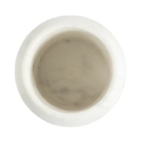 Hello Honey® 4" White Marble & Mango Wood Pinch Pot with Lid