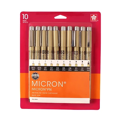 Pigma® Micron™ Fine Line 10 Pen Set