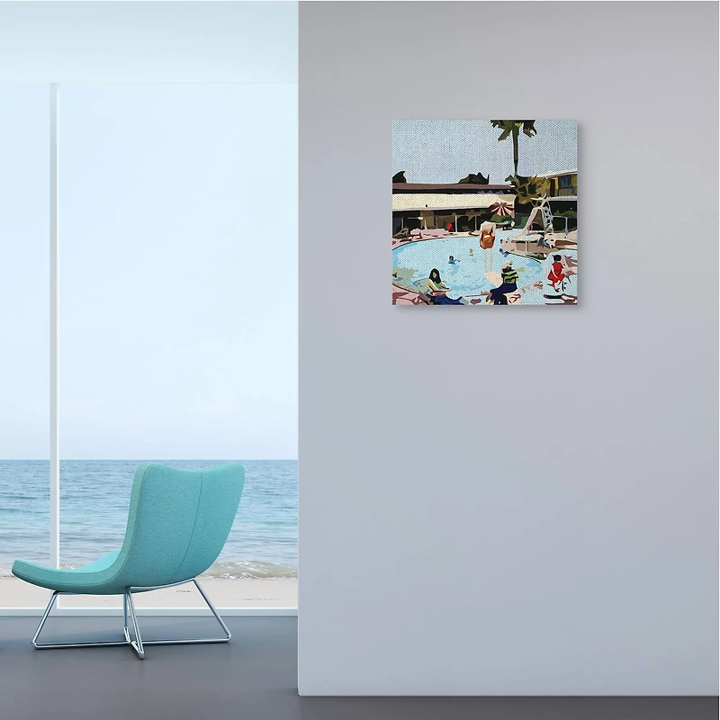 Stupell Industries Pool Party Canvas Wall Art