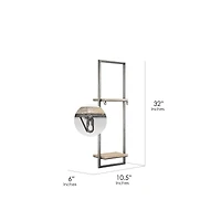 Rustic Hanging Shelves Rack