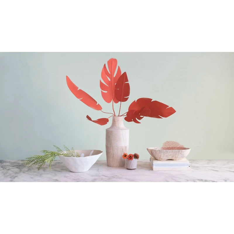 Hello Honey® Decorative Hand-Carved Mango Wood Vase