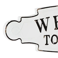 Black & White Welcome to the Farm Wall Sign