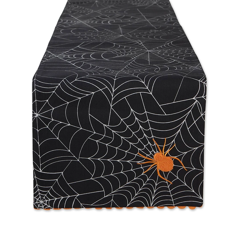 DII® 70" Halloween Happy Haunting Spooky Spider Reversible Table Runner