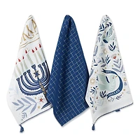 DII® Assorted Happy Hanukkah Dishtowel Set