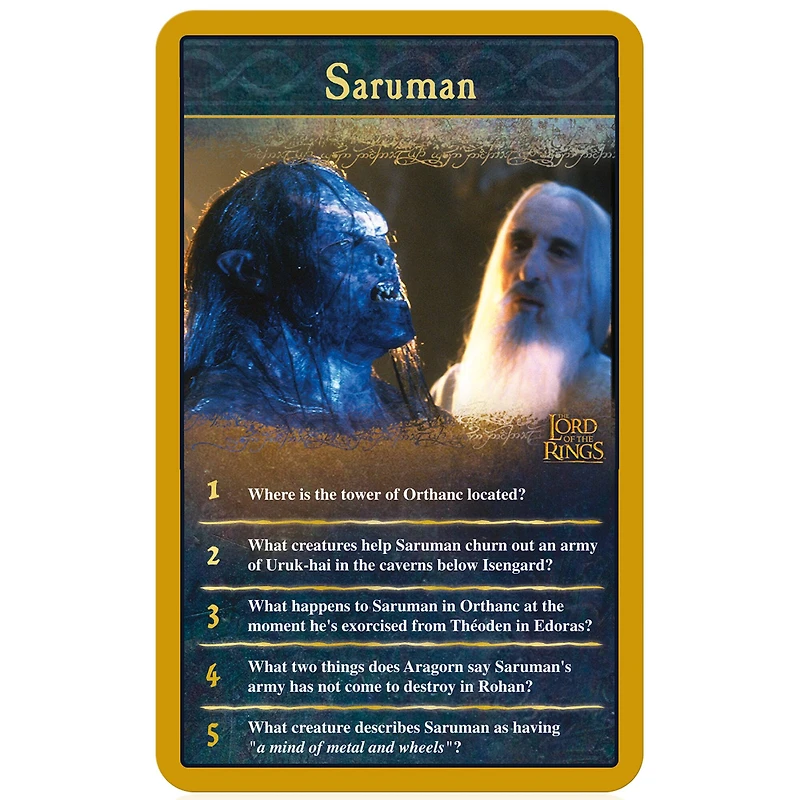Top Trumps Lord of the Rings Quiz