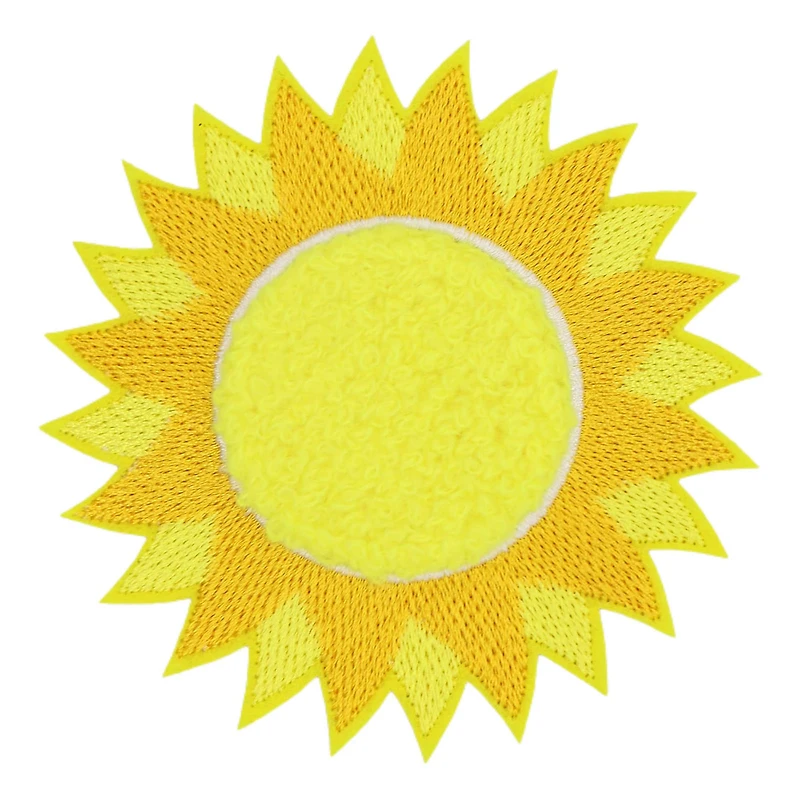 Iron-On & Adhesive Sun Embroidered Patch by Make Market®