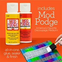 Apple Barrel® Acrylic Neon Paints & Mod Podge 13 Piece Set