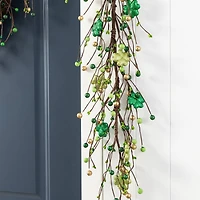 Glitzhome® 6ft St. Patrick's Shamrock Garland