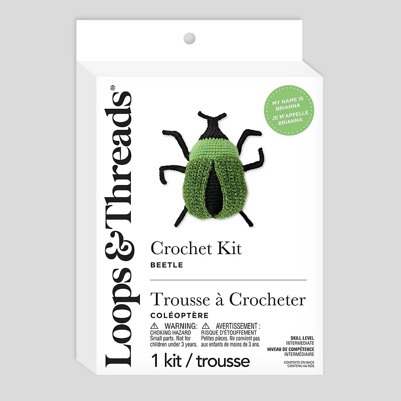 Intermediate Beetle Amigurumi Crochet Kit by Loops & Threads®
