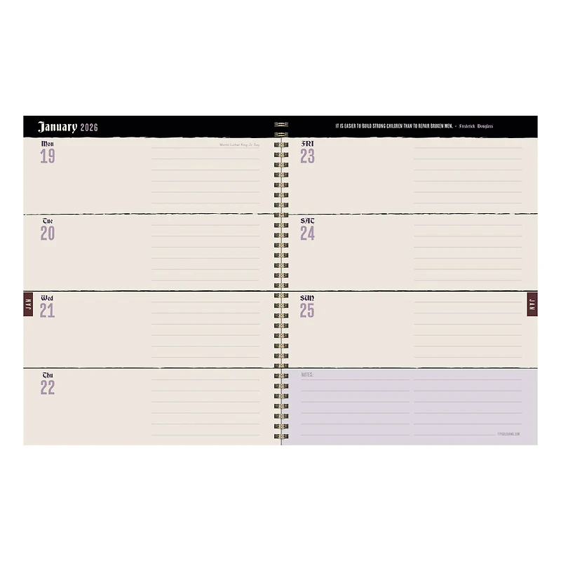 TF Publishing 2025-2026 Gwen Plaid Large Weekly/Monthly Planner