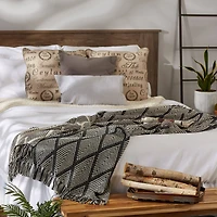 DII® Gray Tone Multi Diamond Throw