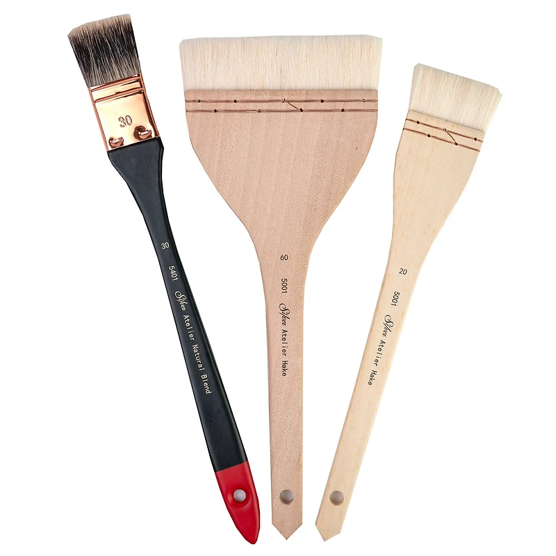 Silver Brush Limited Hake/Mottler Combo 3 Piece Brush set