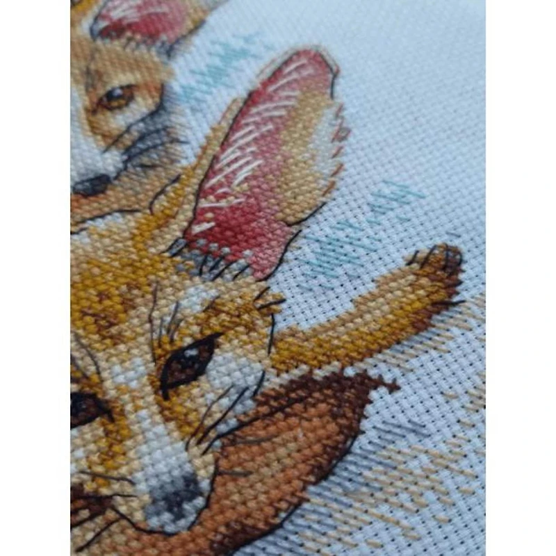 MP Studia Fennec Fox Family Cross Stitch Kit