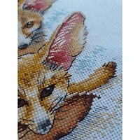 MP Studia Fennec Fox Family Cross Stitch Kit