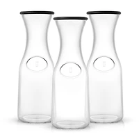 JoyJolt® 35oz. Hali Glass Carafe Bottle Pitchers Set