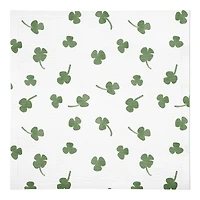 Tiny Shamrock Pattern 10" x 10" Cotton Twill Napkin