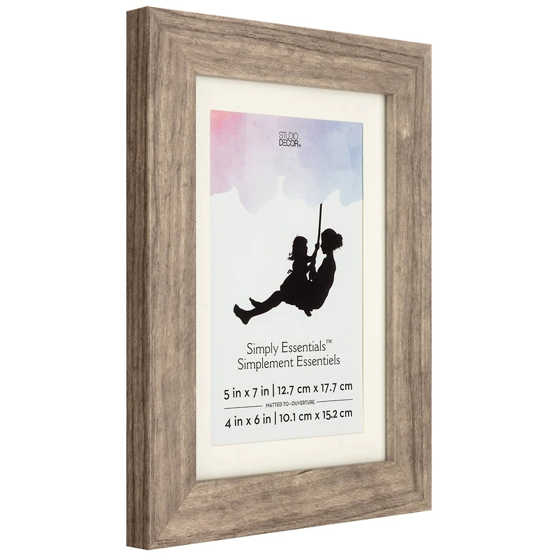 Simply Essentials™ Griege Frame with Mat by Studio Décor
